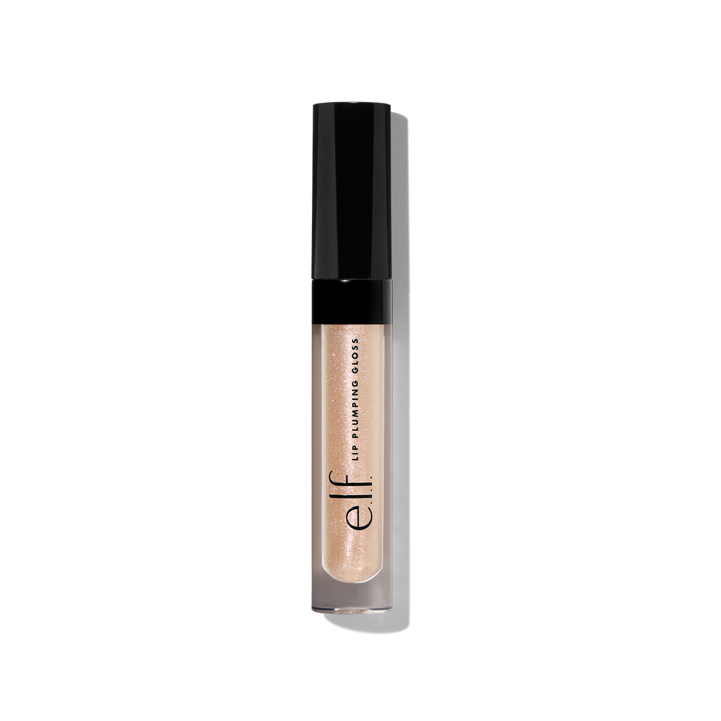 Clear Lip Plumping Gloss with Pink and Gold Shimmer - Pink Sugar